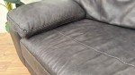 Linara 4-Seater Leather Sofa in Virginia Slate
