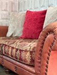 TETRAD Grand Eastwood Leather & Kilim Sofa