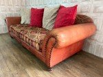 TETRAD Grand Eastwood Leather & Kilim Sofa