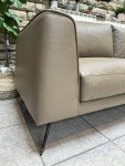 Marin Large 4-Seater Sofa in Taupe Leather