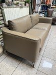 Marin Large 4-Seater Sofa in Taupe Leather