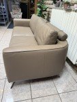 Marin Large 4-Seater Sofa in Taupe Leather