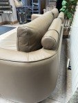 Marin Large 4-Seater Sofa in Taupe Leather
