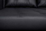 Tommy Black Faux Leather Corner Sofa Bed