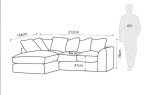 Dylan L-Shaped Jumbo 4-Seater Corner Sofa