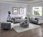 Luxurious Velvet 3 & 2 Seater Sofa Set