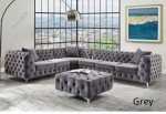 Luxurious Velvet 3 & 2 Seater Sofa Set