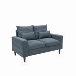 Grey Upholstered 3 & 2 Seater Sofa Set