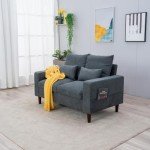 Grey Upholstered 3 & 2 Seater Sofa Set