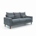 Grey Upholstered 3 & 2 Seater Sofa Set