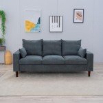 Grey Upholstered 3 & 2 Seater Sofa Set