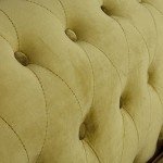 Gold Velvet Chesterfield Sofa - 3 Seater Couch