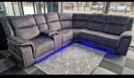 Hannah Electric Corner Sofa in Microfiber Fabric