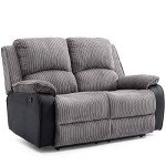 Postana Jumbo Cord Fabric Recliner Sofa Set