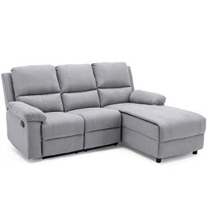 Valencia Fabric L-Shaped Recliner Sofa