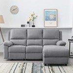 Valencia Fabric L-Shaped Recliner Sofa