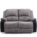 Postana Jumbo Cord Fabric Recliner Sofa Set