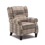 Eaton Pushback Recliner Armchair in Beige