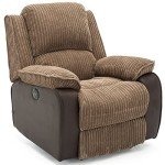 Postana Jumbo Cord Electric Recliner Chair - Brown
