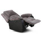 Postana Jumbo Cord Power Recliner Chair - Grey
