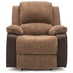 Postana Jumbo Cord Electric Recliner Chair - Brown