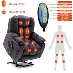 Electric Power Lift Recliner Sofa with Massage