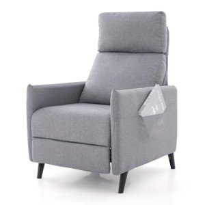 Linen Upholstered Wing Back Recliner Chair