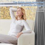Yaheetech Modern 3 Seater Sofa Bed, Ivory