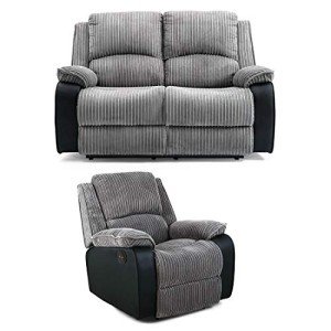 Postana Electric Recliner Sofa Set - Grey