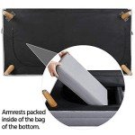 Yaheetech 3-Seater Grey Sofa Bed with Wooden Legs