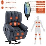 Electric Recliner Lift Chair with Massage and Heat