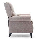 Charlotte Modern Fabric Pushback Recliner Chair