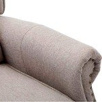 Charlotte Modern Fabric Pushback Recliner Chair