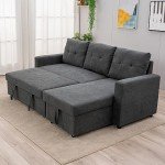 Panana Corner Sofa Bed with Storage Chaise