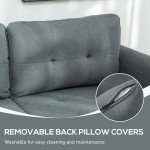 Modular Convertible Sectional Sofa with Storage - Dark Grey