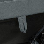 Modular Convertible Sectional Sofa with Storage - Dark Grey
