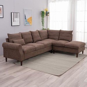 Panana L-Shaped 6-Seater Corner Sofa with USB Port
