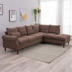 Panana L-Shaped 6-Seater Corner Sofa with USB Port