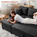 DURASPACE L-Shaped Sleeper Sofa with Storage & USB