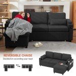 DURASPACE L-Shaped Sleeper Sofa with Storage & USB