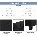 Reversible L-Shaped Sofa Bed with Storage - Black