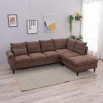 Panana L-Shaped 6-Seater Corner Sofa with USB Port