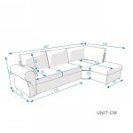 Light Grey 5-Seater L-Shaped Corner Sofa