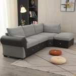 Light Grey 5-Seater L-Shaped Corner Sofa