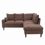 5-Seater Modern L-Shaped Sectional Sofa with USB Port