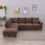 Panana L-Shaped 6-Seater Sectional Sofa with USB Port