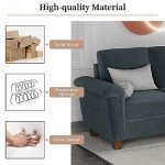 JAMFLY L-Shaped Convertible Sectional Sofa with Storage