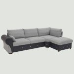 Light Grey 5-Seater L-Shaped Corner Sofa