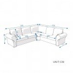 Light Gray 6-Seater L-Shaped Corner Sofa