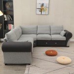 Light Gray 6-Seater L-Shaped Corner Sofa